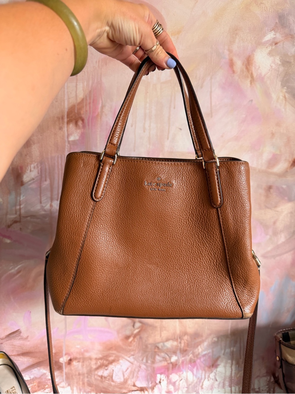kate spade New York Brown Leather Tote Bag
